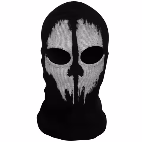 Μάσκα Κρανίου Call of Duty Ghost – Μάσκα Σκι, Μοτο, Airsoft, Paintball, Τακτική Μαύρη