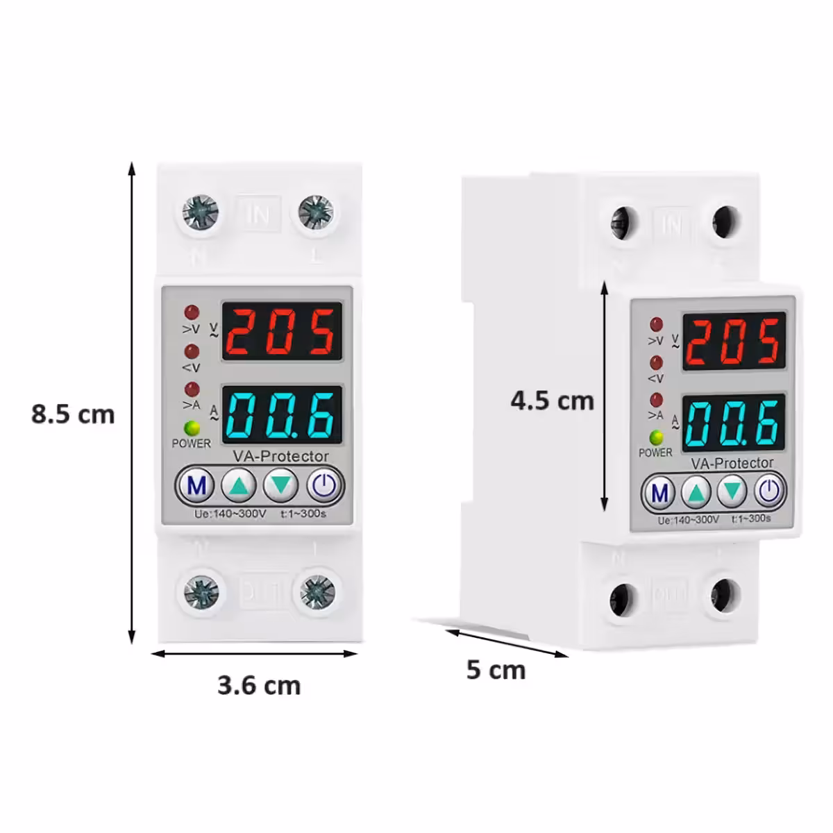 Ρελέ προστασίας υπέρτασης και υπερρεύματος για τάση 220V