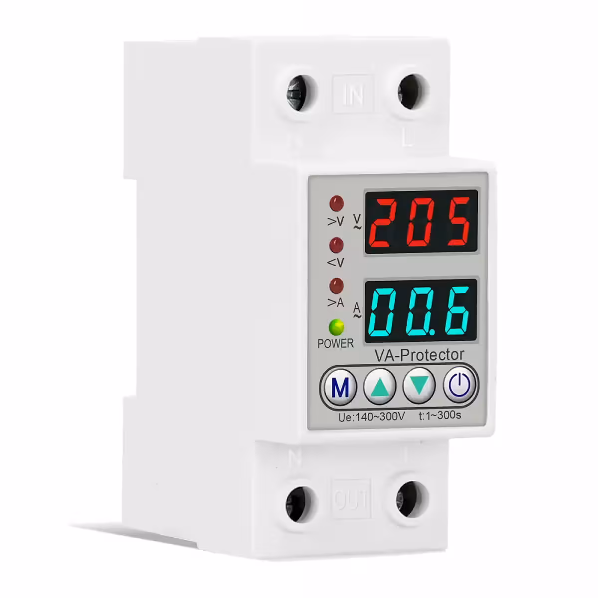 Ρελέ προστασίας υπέρτασης με ψηφιακή οθόνη για τάση 220V