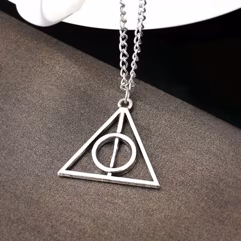Μενταγιόν Harry Potter Deathly Hallows Τρίγωνο Silver – Μαγικό Κοσμημα