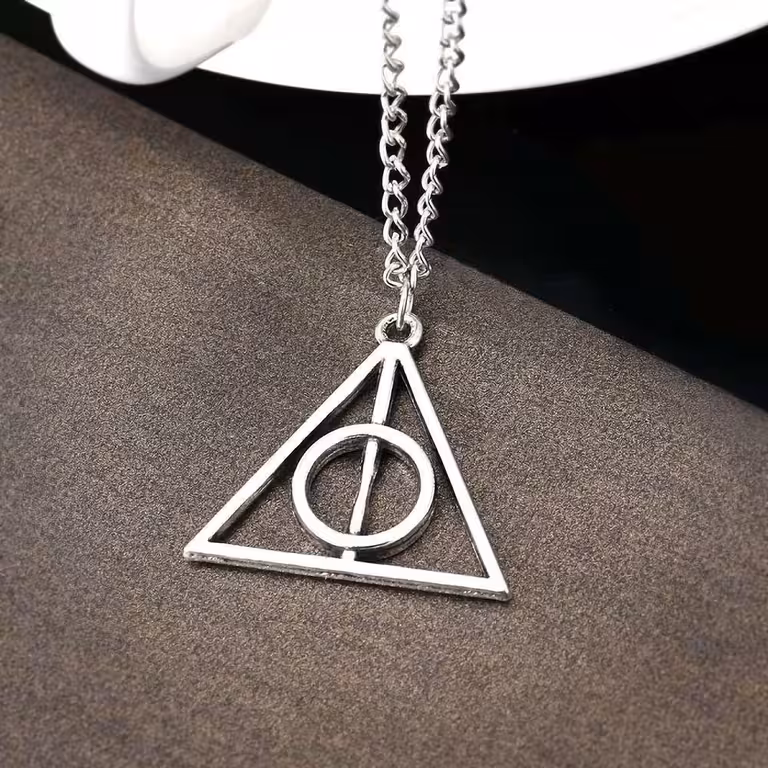 Μενταγιόν Harry Potter Deathly Hallows Τρίγωνο Silver – Μαγικό Κοσμημα