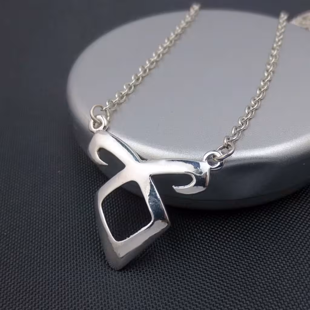 Μενταγιόν Κολιέ The Mortal Instruments City of Bones – Angel, Ασημένιο Κολιέ Fantasy