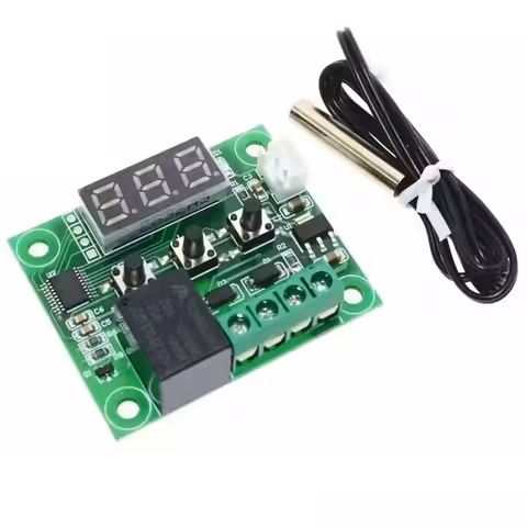 Ψηφιακός Θερμοστάτης Universal 12V W1209 με Ρελέ 20A και Αισθητήρα για Έλεγχο Θερμοκρασίας