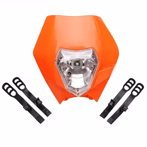 Μάσκα Προσώπου Φανού Moto Universal Enduro Cross KTM Supermoto Street Fighter Naked – 12V 35W