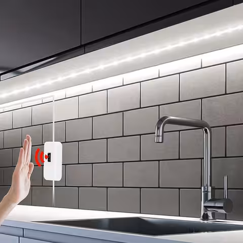 LED Ταινία Ψυχρό Λευκό 3m με Αισθητήρα Κίνησης USB 5V για Κουζίνα και Μπάνιο