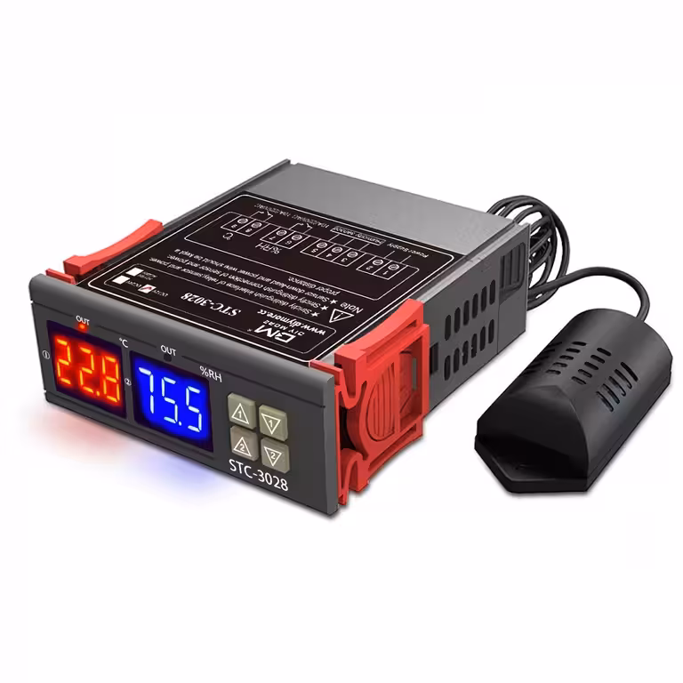 Ψηφιακός Θερμοστάτης-Hygrostat STC-3028 220V με Αισθητήρα Υγρασίας