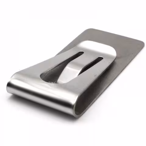 Σφιγκτήρας Χρημάτων – Slim Minimalist Money Clip από Ανοξείδωτο Ατσάλι για Κάρτες και Χαρτονομίσματα