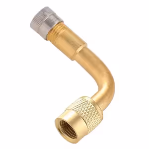 Μεταλλική Προέκταση Βαλβίδας Αυτοκινήτου με Βαλβίδα – Γωνία 90° για Φορτηγό, Ποδήλατο και Ηλεκτρικό Σκούτερ