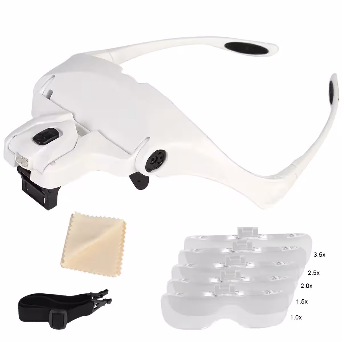 Γυαλιά με φακό και LED για επισκευές ηλεκτρονικών και μικρών εξαρτημάτων