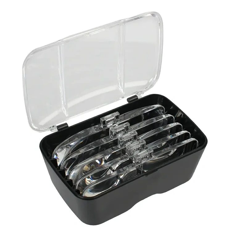 Επαγγελματικά γυαλιά με φακό και θήκη προστασίας Μεγεθυντικά γυαλιά με θήκη και πανί καθαρισμού φακών