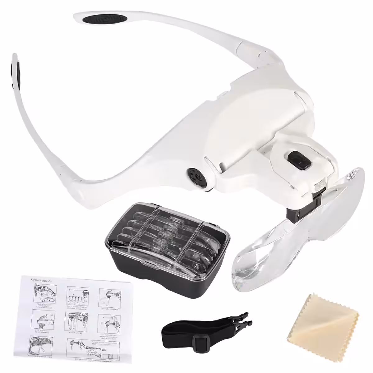 Ακριβή γυαλιά για χειρουργικές και ιατρικές εργασίες με ενσωματωμένο φωτισμό