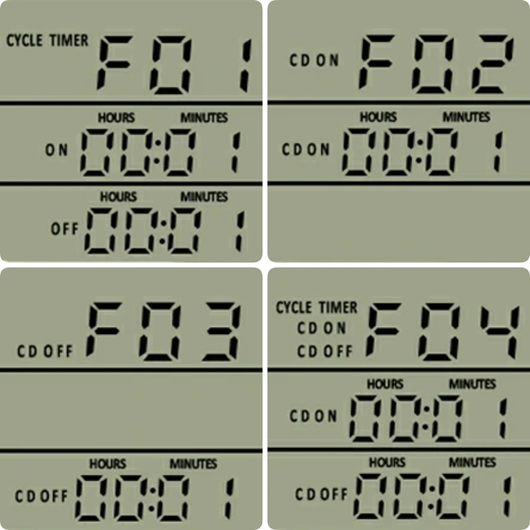 Ρυθμίσεις θερμοστάτη πρίζας με διαθέσιμα modes και ρυθμίσεις