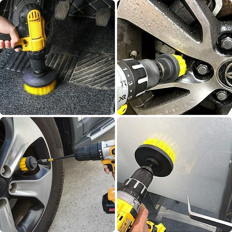 Σετ βουρτσών για πλύσιμο τροχών, καπάκια και δυσπρόσιτες γωνίες