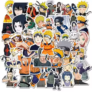 Αυτοκόλλητα Anime Naruto Shippuden – Σετ 50 Αδιάβροχα Αυτοκόλλητα PVC για Laptop, Ποδήλατο, Skateboard και Κονσόλες