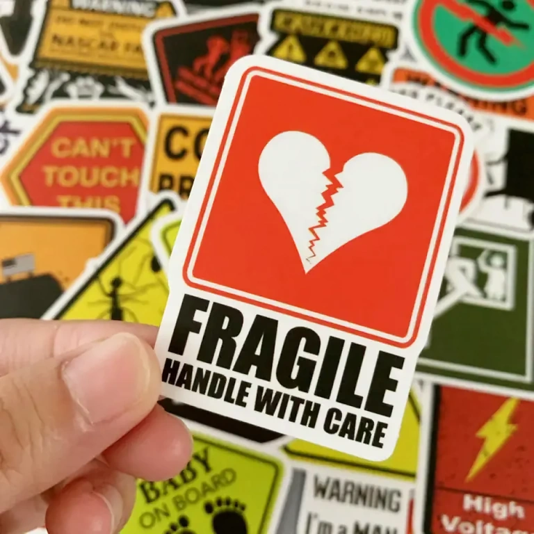 Αυτοκόλλητα αστεία ανθεκτικά σε νερό και φθορά