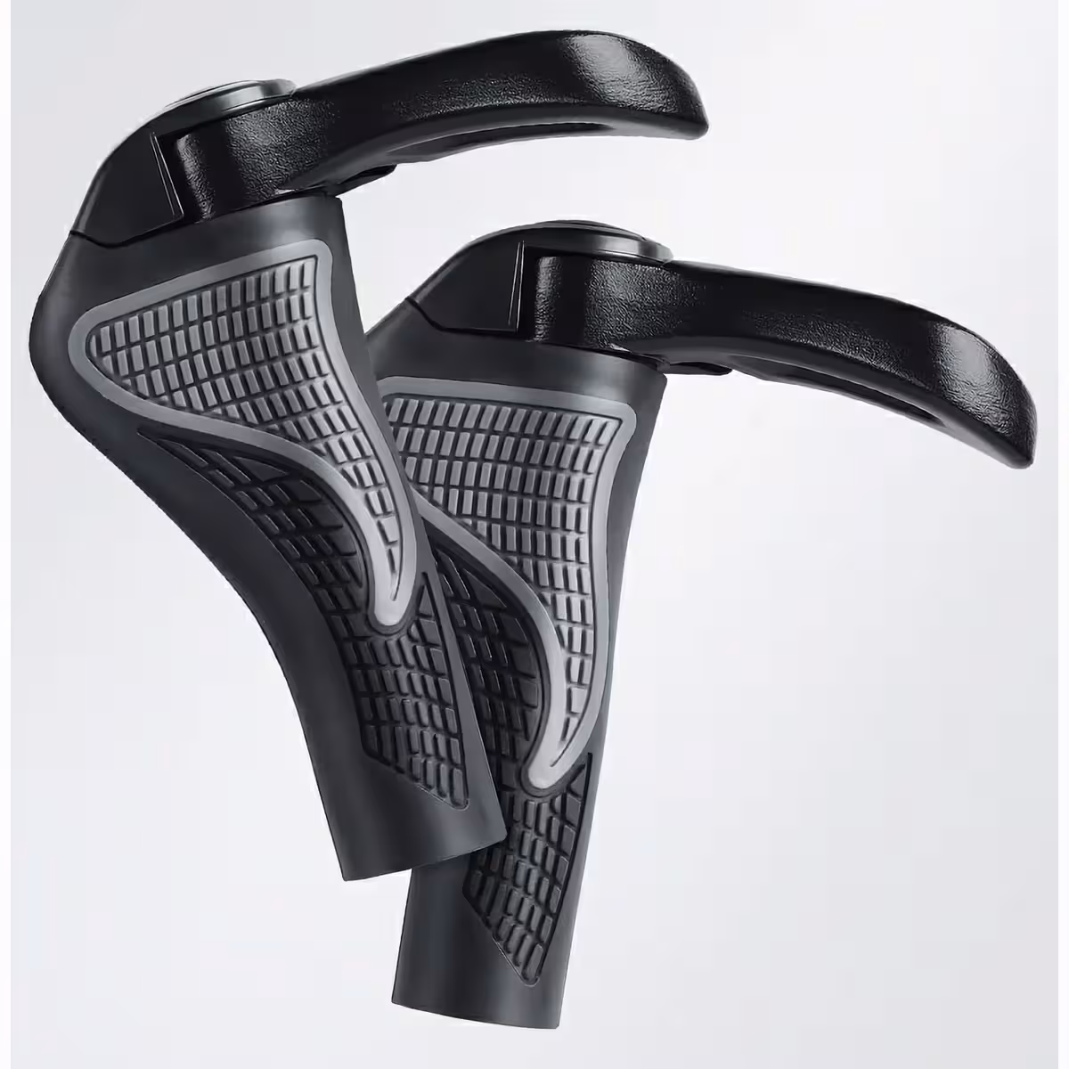 Αντιολισθητικές λαβές από μαλακό καουτσούκ με στερέωση αλουμινίου