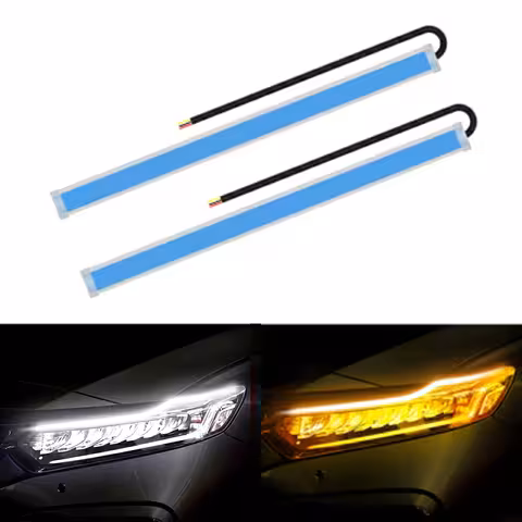 Φώτα Ημέρας DRL LED με Δυναμική Αλληλουχία LED FLOW – Σετ 2 Ευέλικτες Ταινίες 60cm, Ανθεκτικές IP65