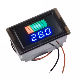 Ενδείκτης Κατάστασης Μπαταρίας 12V 24V 48V 60V 72V – LED Volt Meter Αυτοκινήτου, Moto, Ποδηλάτου, Σκούτερ