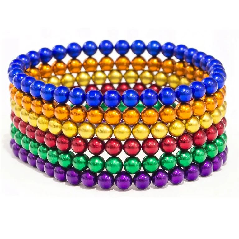 Μαγνητικός κύβος ουράνιο τόξο από 216 μαγνητικές μπάλες νεοδυμίου