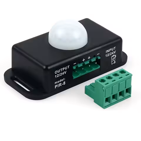 Αισθητήρας Κίνησης PIR 12V-24V 6A – Διακόπτης Παρουσίας με Ηλεκτρικό Σχέδιο