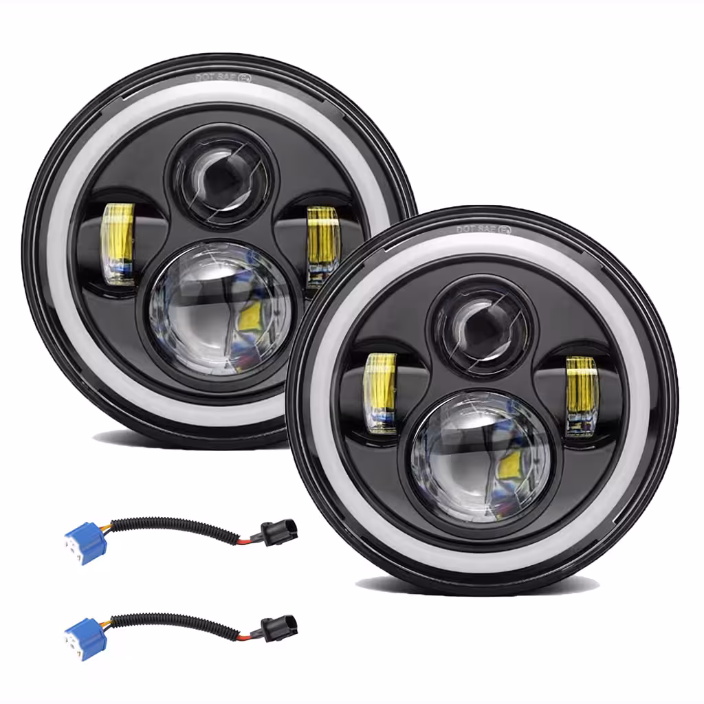 Στρογγυλό LED Φανάρι 7 inch για Jeep Wrangler, Suzuki Samurai, Nissan Patrol – Ισχυρός Φωτισμός Αυτοκινήτου και Moto