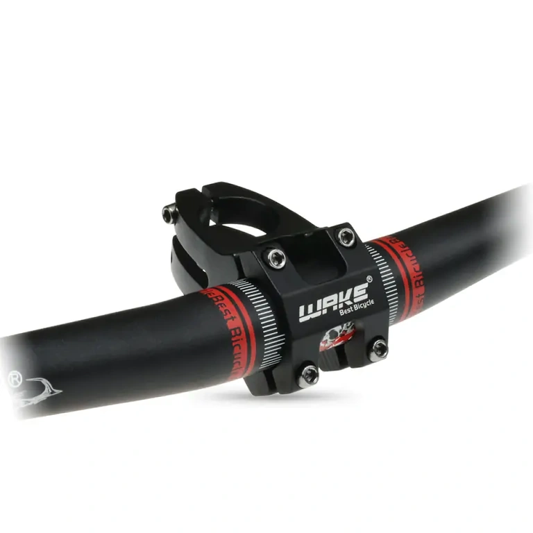 Σύντομος λαιμός τιμονιού από μαύρο αλουμίνιο για ποδήλατο Σύντομος μαύρος κορμός αλουμινίου για MTB ποδήλατο, μεγαλύτερη άνεση και βελτιωμένος έλεγχος