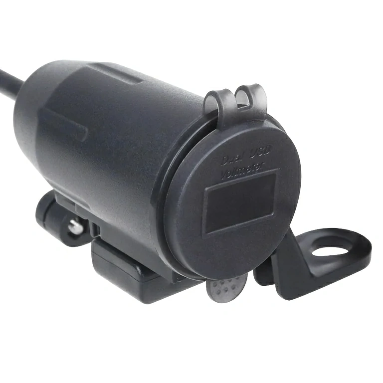 USB φορτιστής με στήριγμα καθρέφτη Φορτιστής μοτοσικλέτας με στήριγμα για τοποθέτηση σε καθρέφτη
