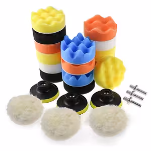 Σετ Polish Αυτοκινήτου με Δίσκους 75mm και Σφουγγάρια 80mm – Περιλαμβάνονται Αντάπτορες Δράπανου