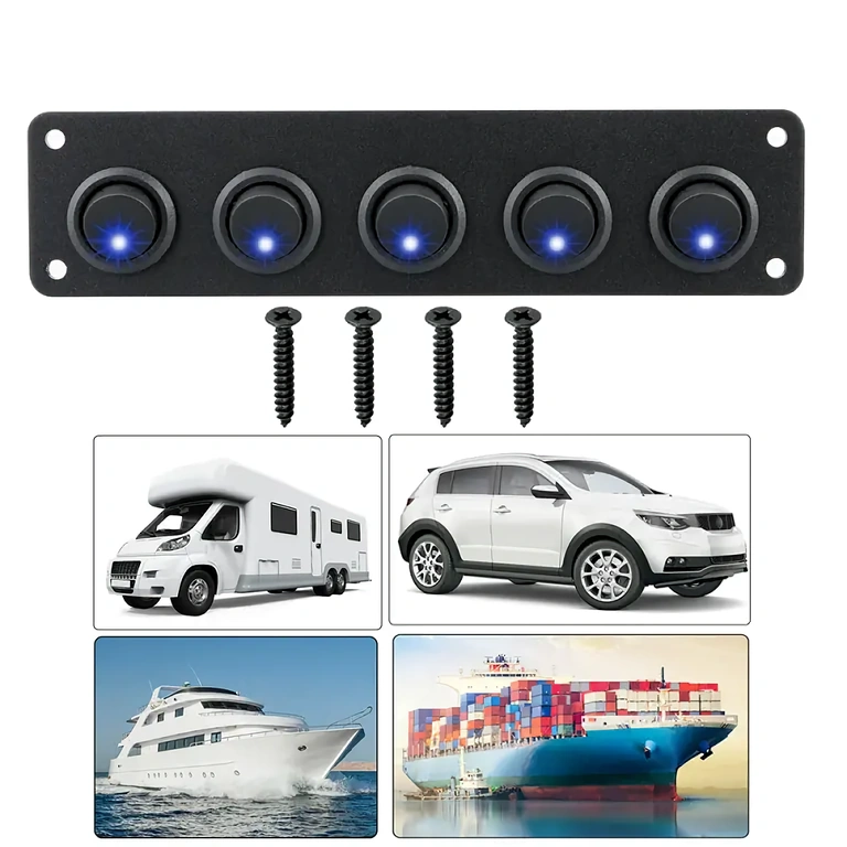 Παράδειγμα εγκατάστασης πίνακα διακοπτών σε ταμπλό αυτοκινήτου