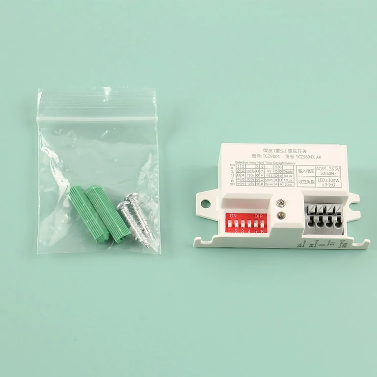 Συμπεριλαμβανόμενα αξεσουάρ τοποθέτησης για αισθητήρα κίνησης μικροκυμάτων