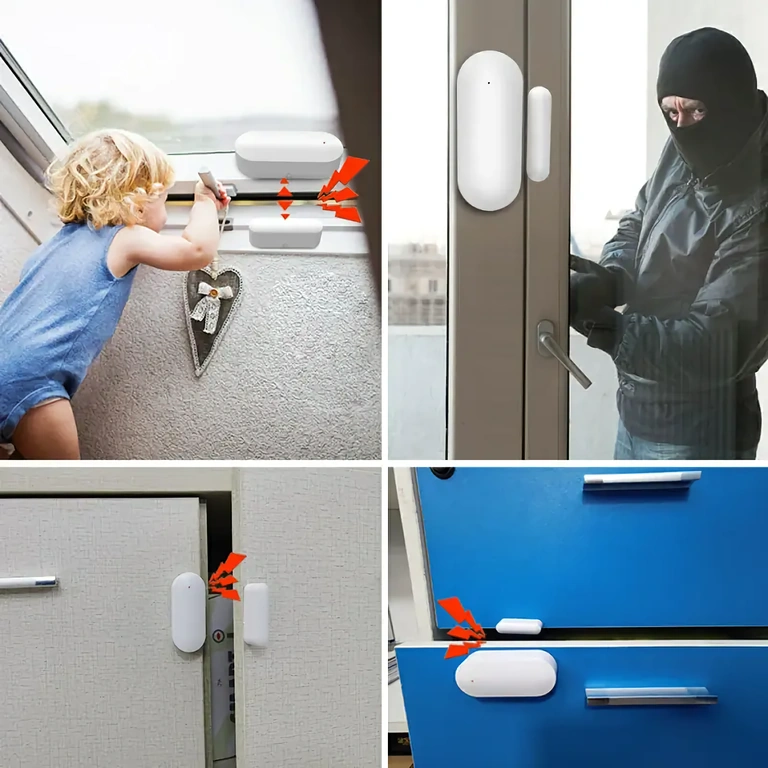 Αισθητήρας ασφαλείας πορτών/παραθύρων με συναγερμό Μαγνητικός αισθητήρας ασφαλείας για παρακολούθηση ανοίγματος πορτών και παραθύρων