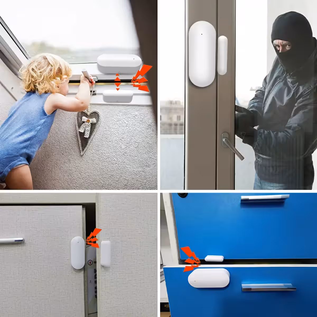 Μαγνητικός αισθητήρας ασφαλείας για παρακολούθηση ανοίγματος πορτών και παραθύρων