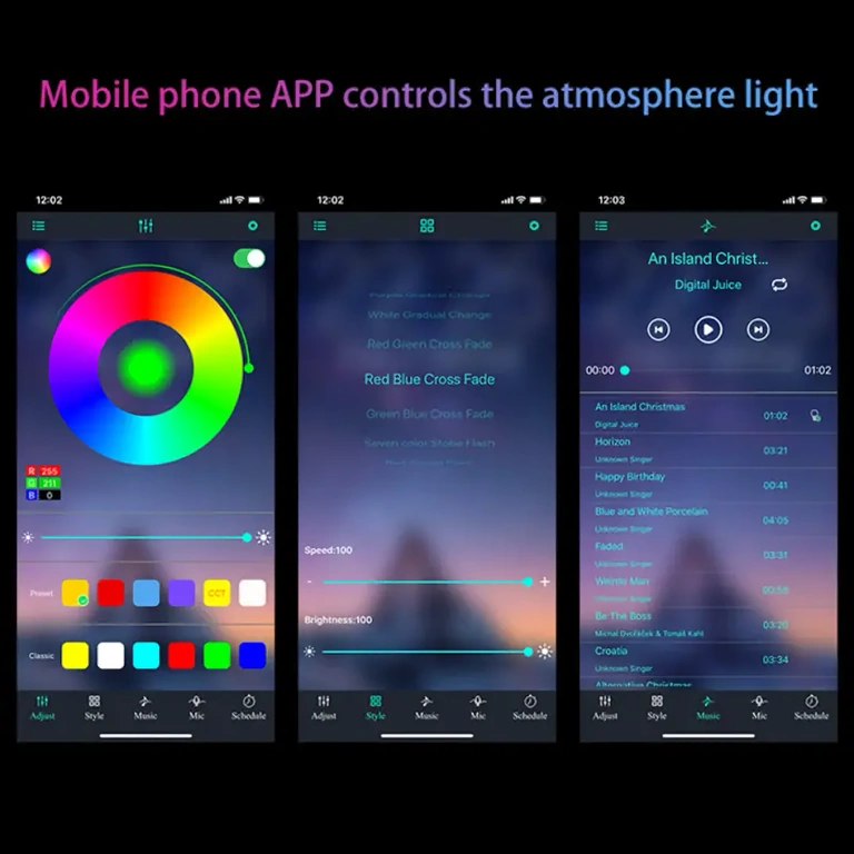 LED αυτοκινήτου που ανάβουν στο ρυθμό της μουσικής