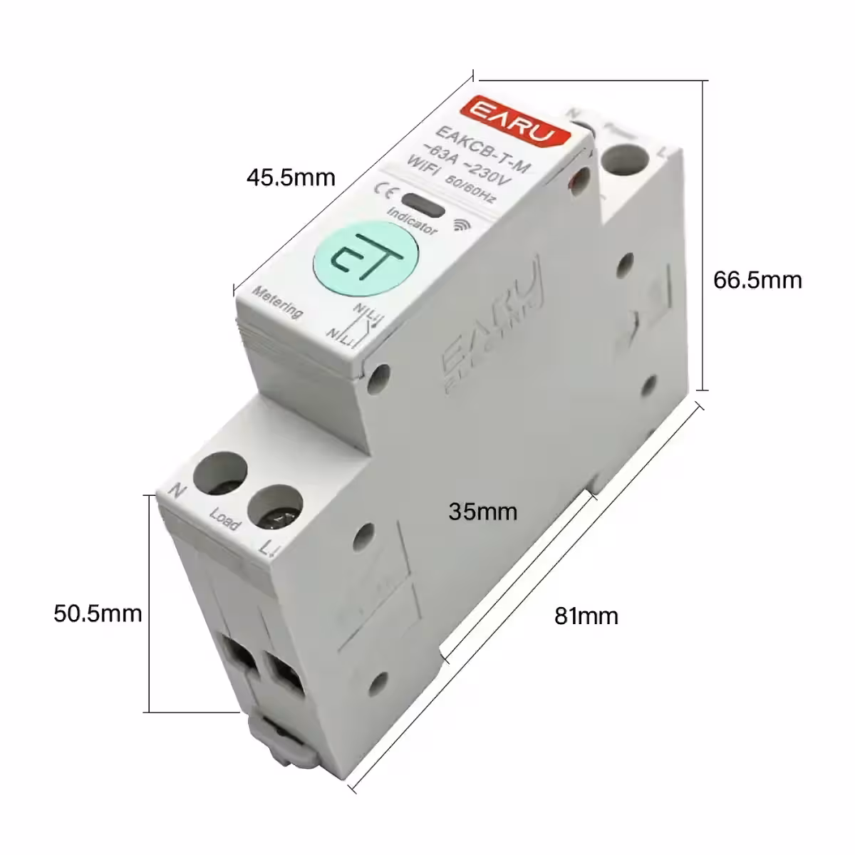 Πλευρικό προφίλ smart μετρητή με σύγχρονο σχεδιασμό