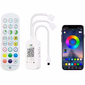 Controller LED Ταινίας RGB Smart WiFi Tuya με Τηλεχειριστήριο, Dimmer και Έλεγχο Μουσικής