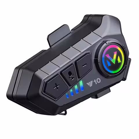 Intercom Bluetooth 5.3 για Κράνος Μοτοσικλέτας με Μπαταρία 1000mAh και Εκτεταμένη Αυτονομία