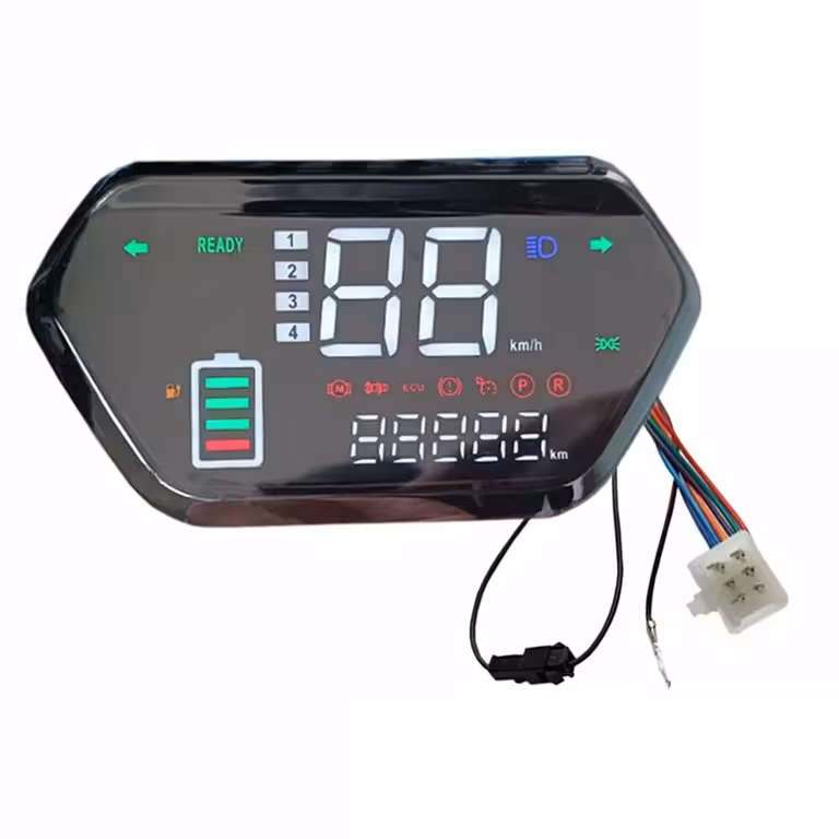 Ψηφιακή Οθόνη LCD Ταμπλό για Σκούτερ, Ποδήλατο, Ηλεκτρικό Σκούτερ, Harley και CityCoco – Συμβατό 48V, 60V, 72V
