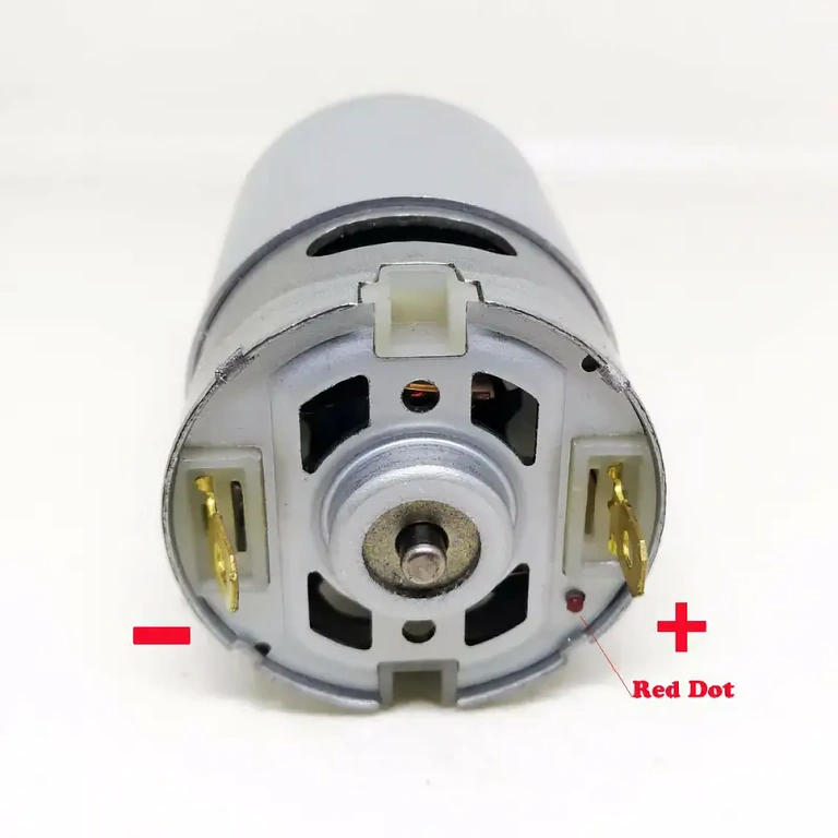 Κινητήρας DC RS-550 με τεχνικές προδιαγραφές λεπτομερώς