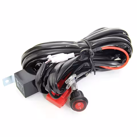 Καλωδίωση Προβολέων LED Auto Moto 12V – Ρελέ 40A, Ασφάλεια 30A, Συμβατό με LED BAR