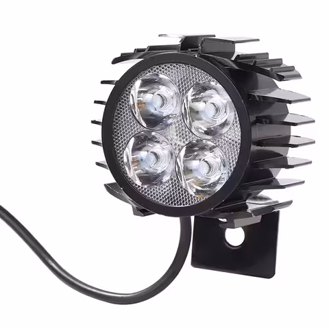 LED Φως με Ενσωματωμένο Κόρνο για Σκούτερ και Ηλεκτρικό Ποδήλατο – 12V-72V Ισχυρό και Ανθεκτικό