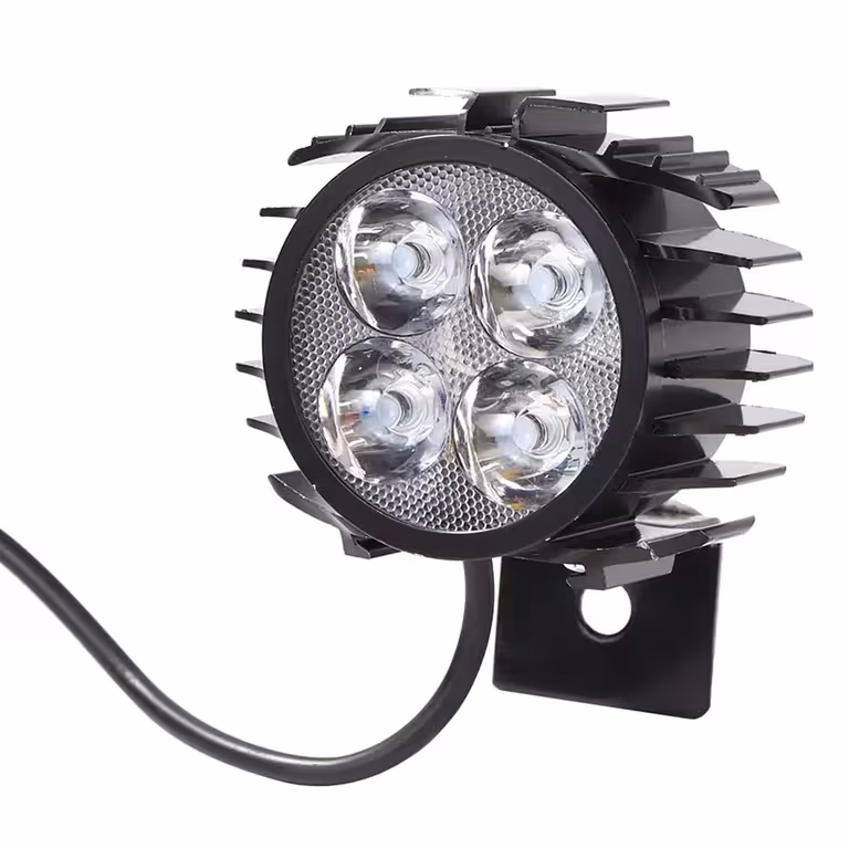 LED Φως με Ενσωματωμένο Κόρνο για Σκούτερ και Ηλεκτρικό Ποδήλατο – 12V-72V Ισχυρό και Ανθεκτικό
