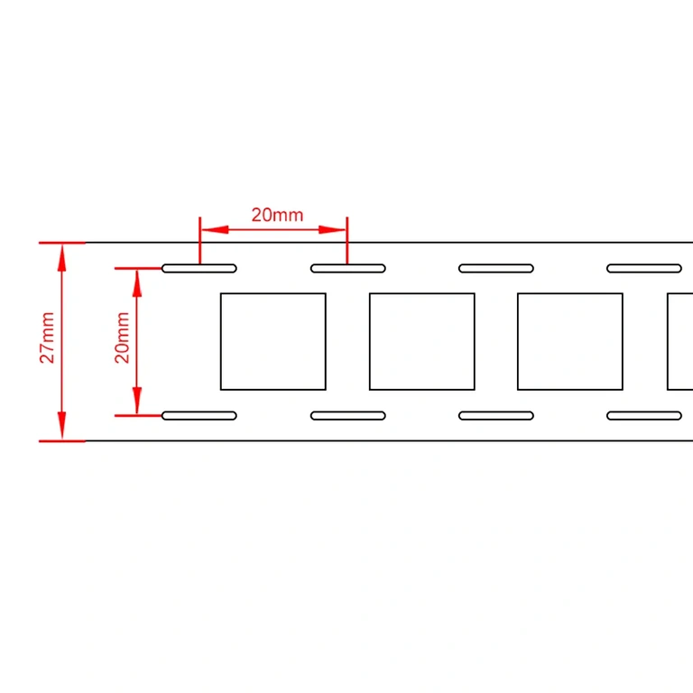 Απόσταση 20,2 mm μεταξύ κυψελών σε διάταξη 2P