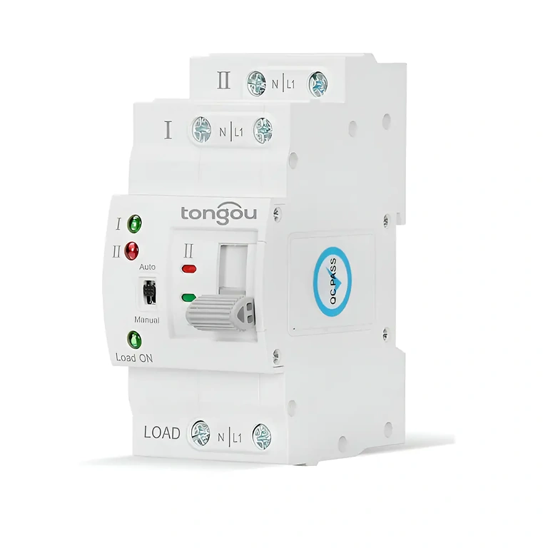 Πλευρική άποψη του αυτόματου διακόπτη μεταγωγής