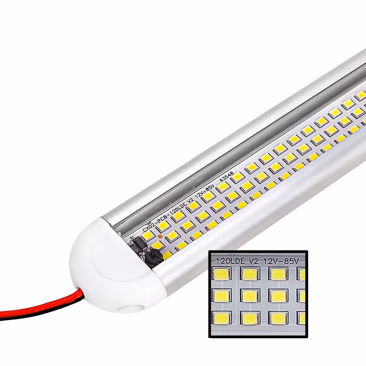 Άνωθεν όψη της καθολικής λάμπας LED για το εσωτερικό των αυτοκινήτων