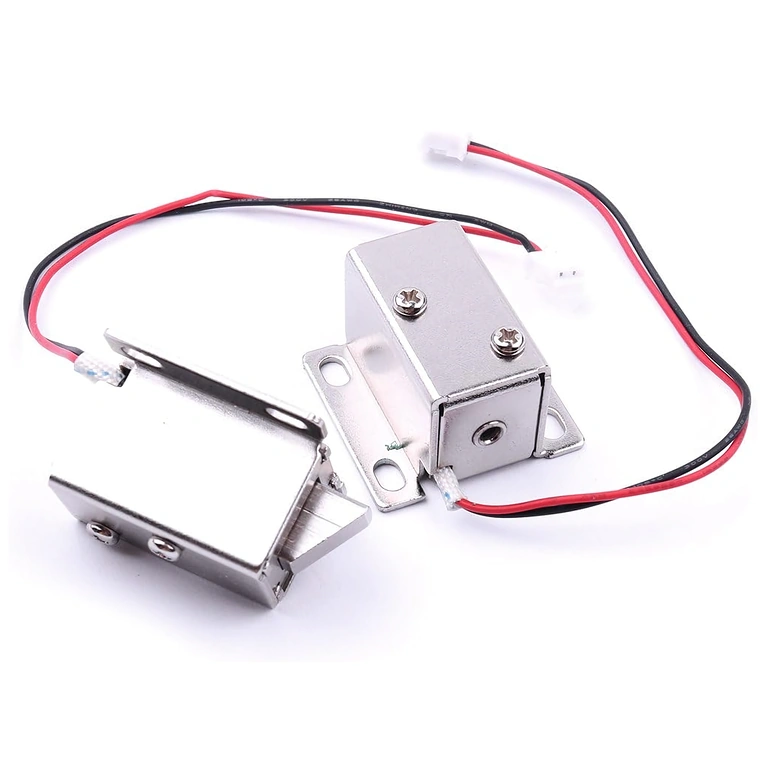 Δύο ηλεκτρομαγνητικές κλειδαριές 12V – εμπρόσθια όψη Δύο ηλεκτρομαγνητικές κλειδαριές 12V παρουσιασμένες από μπροστά