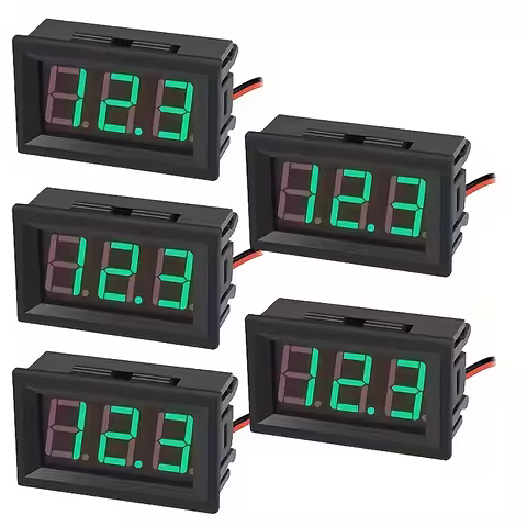 Σετ 5 τεμαχίων ψηφιακό βολτόμετρο πίνακα 5V–120V DC