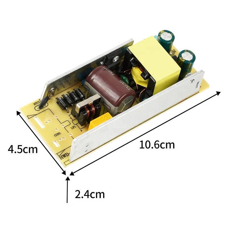 Compact τροφοδοτικό 12V 5A Συμπαγές τροφοδοτικό 12V 5A, ιδανικό για μικρούς χώρους