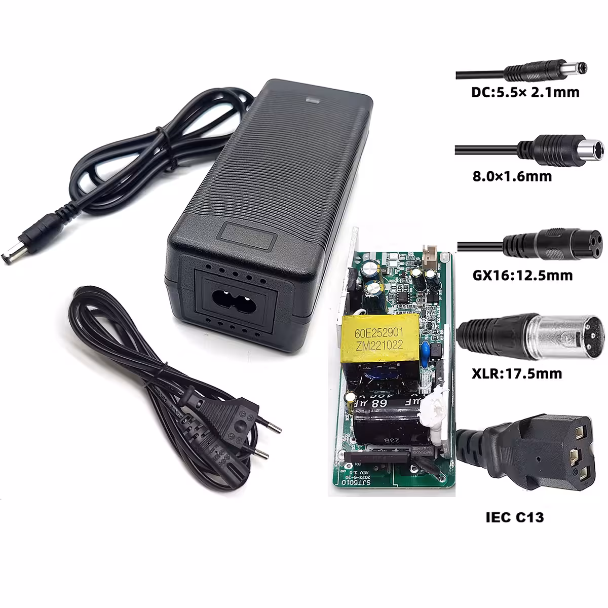 Αποδοτικός φορτιστής για πατίνια και ηλεκτρικά ποδήλατα 52V–58,8V, ρεύμα 2A