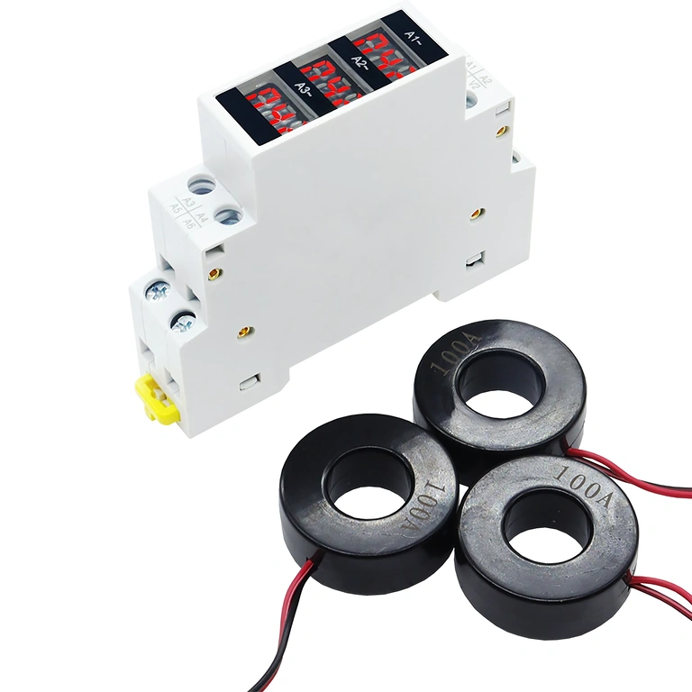 Ακριβής μέτρηση ρεύματος 1-100A με ψηφιακό τριφασικό αμπερόμετρο