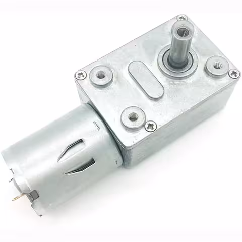 Μοτέρ με μειωτήρα 12V GY-370 – Μοτέρ κοχλία, χαμηλές στροφές, υψηλή ροπή και λειτουργία αυτοκλειδώματος